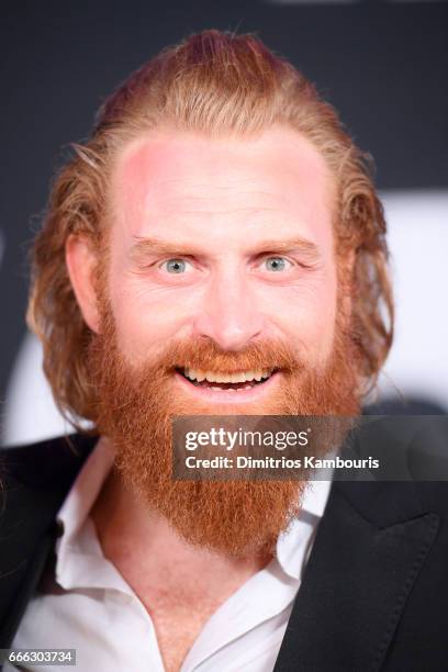 Actor Kristofer Hivju attends "The Fate Of The Furious" New York Premiere at Radio City Music Hall on April 8, 2017 in New York City.