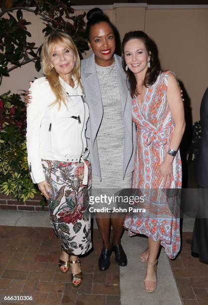 Actresses Rosanna Arquette, Aisha Tyler, and Diane Lane attend the closing night ceremony and screening of 'Paris Can Wait' during the 2017 Sarasota...