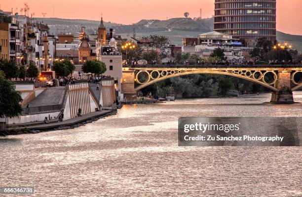 sunset svq - provincia de sevilla stock pictures, royalty-free photos & images