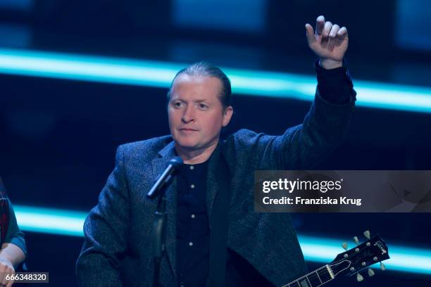 Joey Kelly during the television show 'Willkommen bei Carmen Nebel' on April 8, 2017 in Magdeburg, Germany.