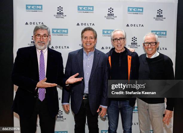 Directors John Landis, David Zucker, producer Jerry Zucker, and director Jim Abrahams at the screening of 'The Kentucky Fried Movie' during the 2017...