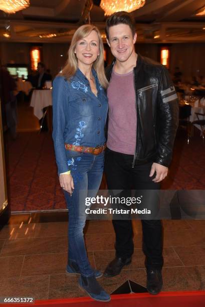 Matthias Steiner and his wife Inge Steiner during the after show party of the television show 'Willkommen bei Carmen Nebel' on April 8, 2017 in...