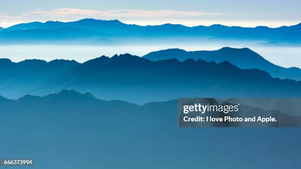 mountains of japan - 長野県 stock-fotos und bilder