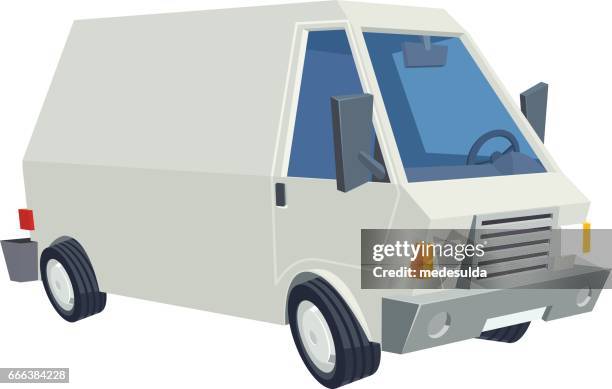 minibus - rear view mirror stock illustrations