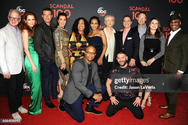 Jeff Perry, Darby Stanchfield, Scott Foley, Bellamy Young, Shonda Rhimes, Cornelius Smith Jr., Kerry Washington, Betsy Beers, Joshua Malina, George...