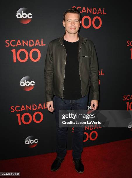 Actor Scott Foley attends ABC's "Scandal" 100th episode celebration at Fig & Olive on April 8, 2017 in West Hollywood, California.