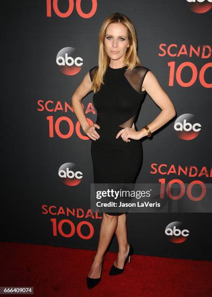 Actress Jessalyn Gilsig attends ABC's "Scandal" 100th episode celebration at Fig & Olive on April 8, 2017 in West Hollywood, California.