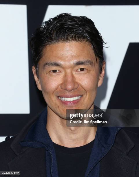 Actor Rick Yune attends "The Fate Of The Furious" New York premiere at Radio City Music Hall on April 8, 2017 in New York City.