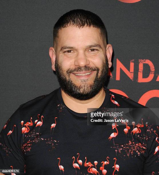 Actor Guillermo Diaz attends ABC's "Scandal" 100th episode celebration at Fig & Olive on April 8, 2017 in West Hollywood, California.