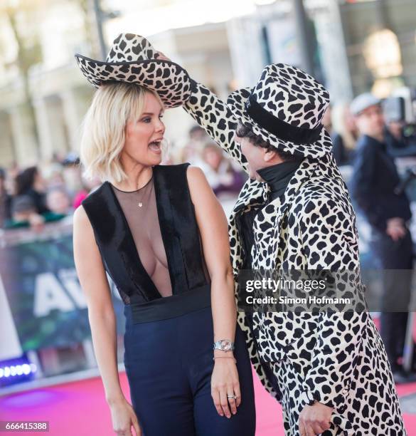 Monica Ivancan attends the Radio Regenbogen Award 2017 at Europapark on April 7, 2017 in Rust, Germany.