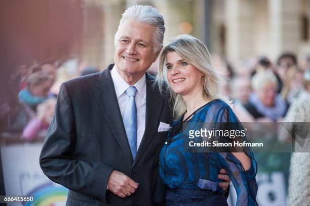 Guido Knopp and his wife Gabriella Knopp attend the Radio Regenbogen Award 2017 at Europapark on April 7, 2017 in Rust, Germany.