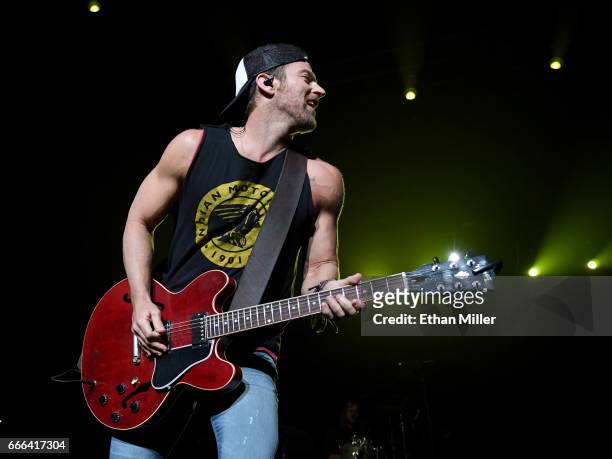 Recording artist Kip Moore performs during the ACM Party For A Cause: The Joint at The Joint inside the Hard Rock Hotel & Casino on April 1, 2017 in...