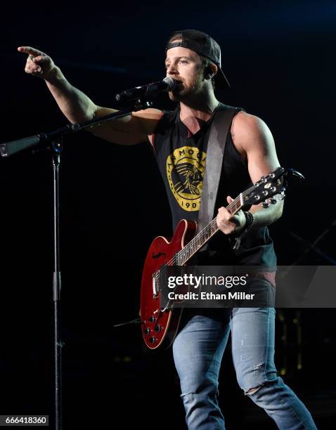 Recording artist Kip Moore performs during the ACM Party For A Cause: The Joint at The Joint inside the Hard Rock Hotel & Casino on April 1, 2017 in...