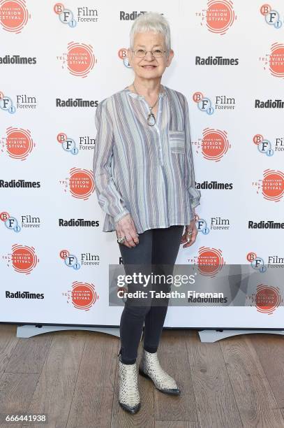 Jacqueline Wilson attends the BFI & Radio Times TV Festival at BFI Southbank on April 9, 2017 in London, England.