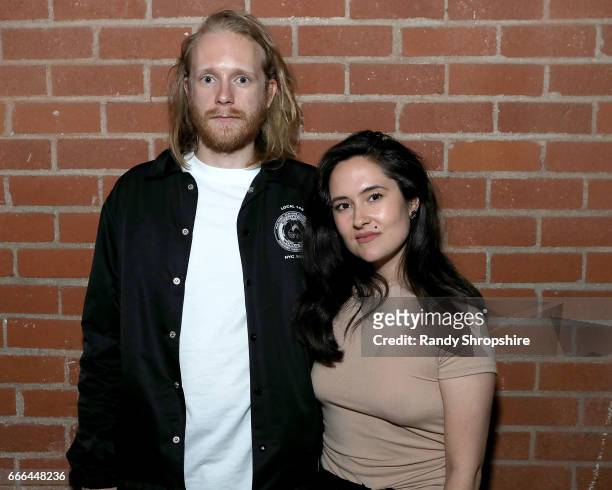 Sam Butler and founder and creative director of Brick Magazine Hayley Louisa Brown attend Gospel Party hosted by Saint Luis, BRICK Magazine, and No...