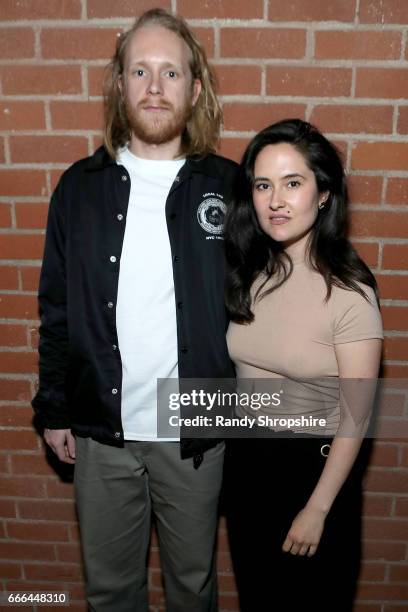 Sam Butler and founder and creative director of Brick Magazine Hayley Louisa Brown attend Gospel Party hosted by Saint Luis, BRICK Magazine, and No...