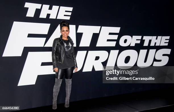 Actress Amirah Vann attends 'The Fate Of The Furious' New York Premiere at Radio City Music Hall on April 8, 2017 in New York City.
