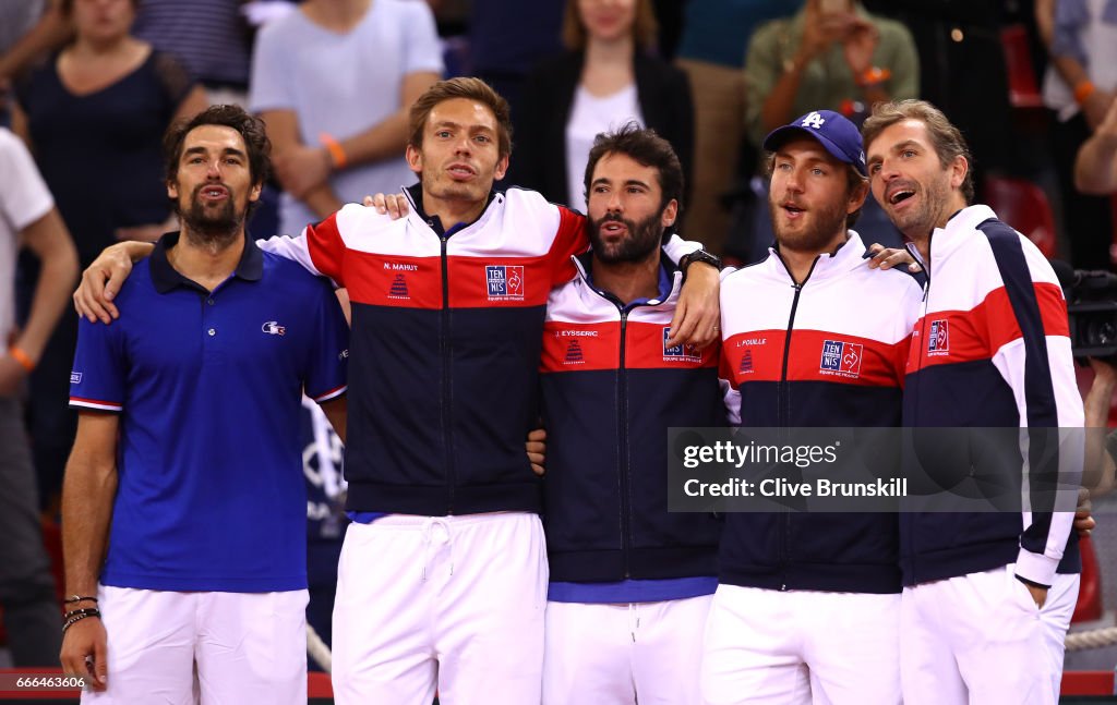 France v Great Britain - Davis Cup World Group Quarter-Final: Day Three