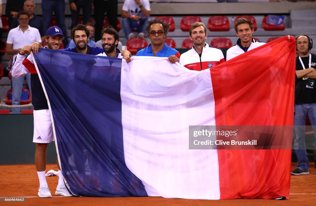France v Great Britain - Davis Cup World Group Quarter-Final: Day Three