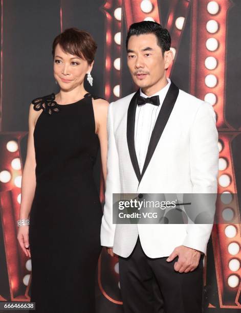 Singer Richie Jen arrives at the red carpet of the 36th Hong Kong Film Awards at Hong Kong Cultural Centre on April 9, 2017 in Hong Kong, China.