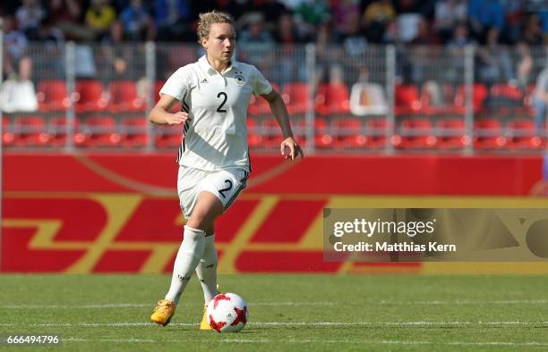 Josephine Henning of Germany runs with the ball during the women's international friendly match between Germany and Canada at Steigerwald Stadion on...