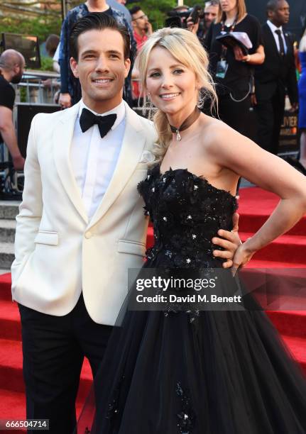 Danny Mac and Carley Stenson attend The Olivier Awards 2017 at Royal Albert Hall on April 9, 2017 in London, England.