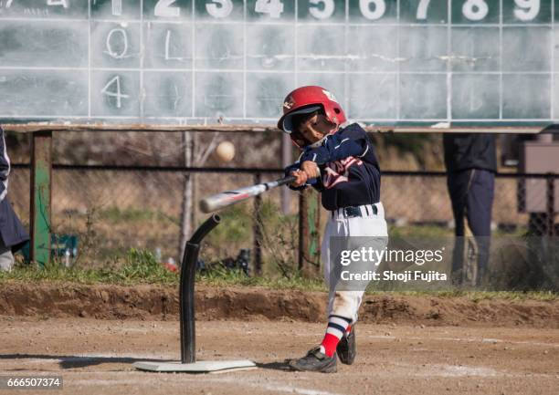 youth baseball players,playing game,batting - child batting stock pictures, royalty-free photos & images