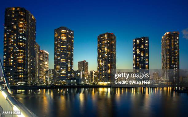 buildings in shinonome - 建築上の特徴 - fotografias e filmes do acervo