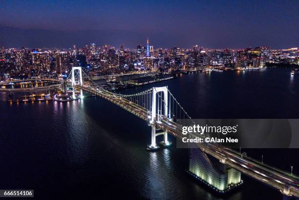 rainbow bridge - 橋 stock pictures, royalty-free photos & images