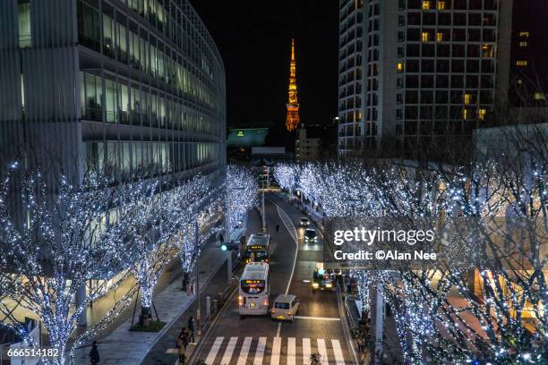 tokyo tower - 首都 stock pictures, royalty-free photos & images