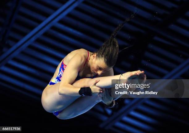 Laura Marino of France competes in the Women's 10m Semi-A during Day Two of the 2017 Canada Cup/FINA Diving Grand Prix at Centre Sportif de Gatineau...