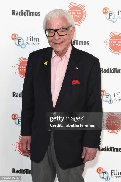 Writer Barry Cryer attends the BFI & Radio Times TV Festival at BFI Southbank on April 9, 2017 in London, England.