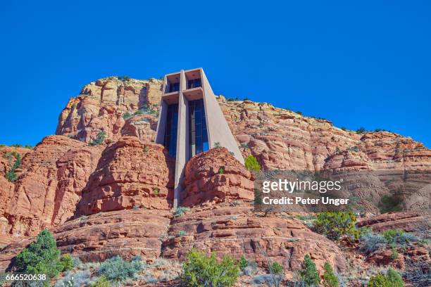 sedona, arizona, usa - chapel of the holy cross sedona stock pictures, royalty-free photos & images