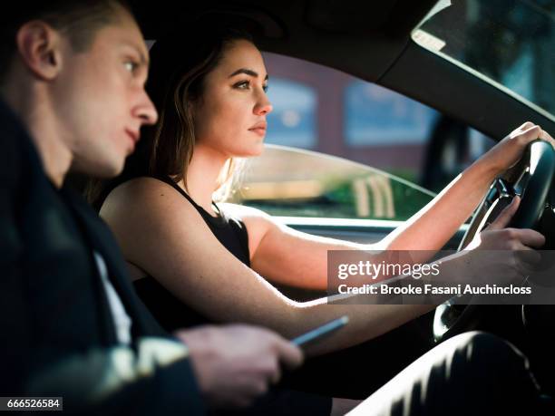 couple in car drive - 2000 car stock pictures, royalty-free photos & images