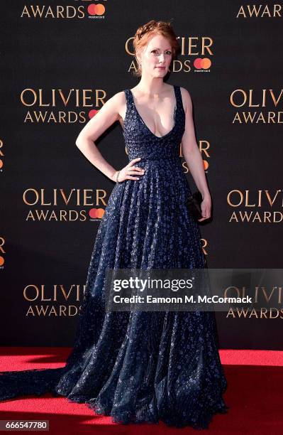 Clare Foster attends The Olivier Awards 2017 at Royal Albert Hall on April 9, 2017 in London, England.