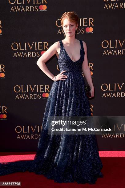 Clare Foster attends The Olivier Awards 2017 at Royal Albert Hall on April 9, 2017 in London, England.