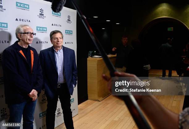 Producer Jerry Zucker and director David Zucker attend the screening of 'The Kentucky Fried Movie' during the 2017 TCM Classic Film Festival on April...