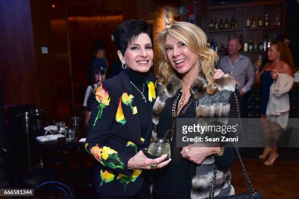 Arlene Lazare and Ramona Singer attend Bitches Who Brunch: Debra's Birthday Edition on April 9, 2017 in New York City.