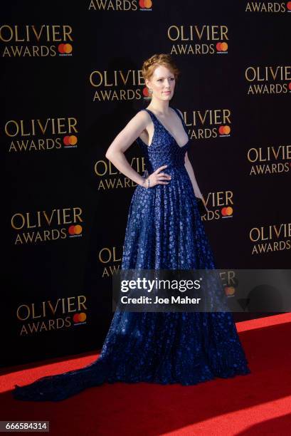 Clare Foster attends The Olivier Awards 2017 at Royal Albert Hall on April 9, 2017 in London, England.