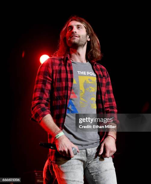 Singer Ryan Hurd performs during the ACM Party For A Cause: The Joint at The Joint inside the Hard Rock Hotel & Casino on April 1, 2017 in Las Vegas,...