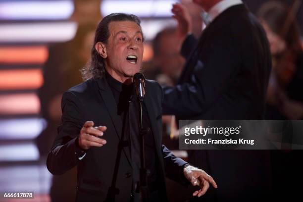 Albert Hammond during the television show 'Willkommen bei Carmen Nebel' on April 8, 2017 in Magdeburg, Germany.