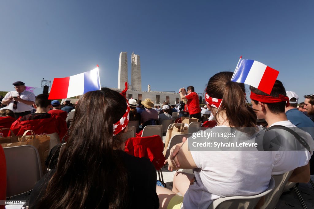 Commemoration of the 100th Anniversary of Vimy Battle - Official Ceremony