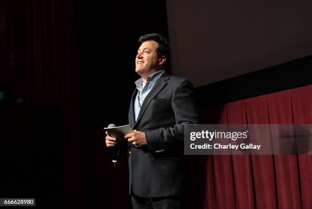 Director of Marketing, Turner Classic Movies and FilmStruck at Turner Steve Denker speaks onstage at the screening of 'One Hour with You' during the...