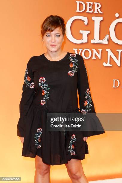 German actress Muriel Baumeister attends the premiere of the musical 'Der Gloeckner von Notre Dame' on April 9, 2017 in Berlin, Germany.