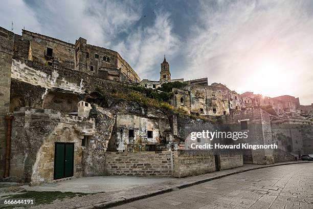 the sassi di matera - centro storico foto e immagini stock