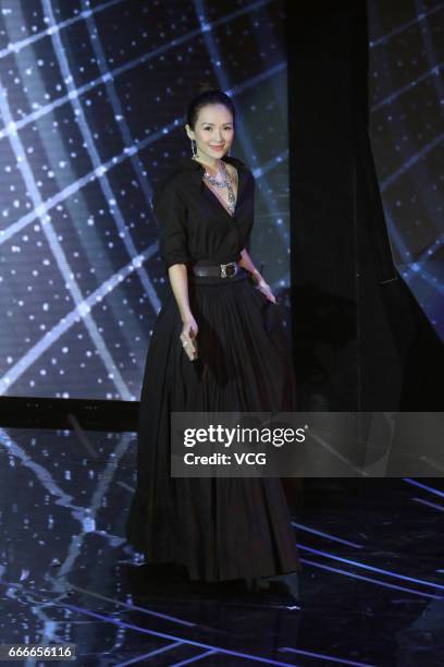 Actress Zhang Ziyi attends the 36th Hong Kong Film Awards ceremony at Hong Kong Cultural Centre on April 9, 2017 in Hong Kong, China.