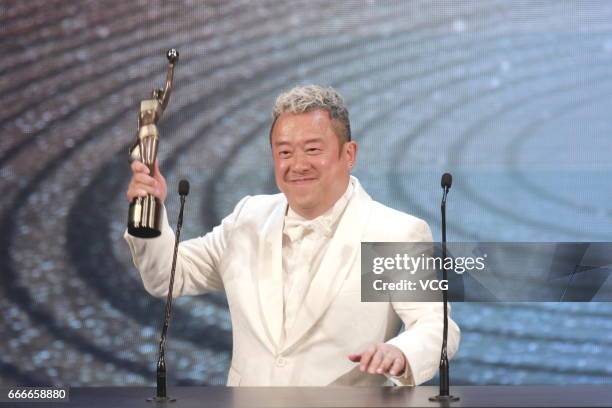 Actor Eric Tsang attends the 36th Hong Kong Film Awards ceremony at Hong Kong Cultural Centre on April 9, 2017 in Hong Kong, China.