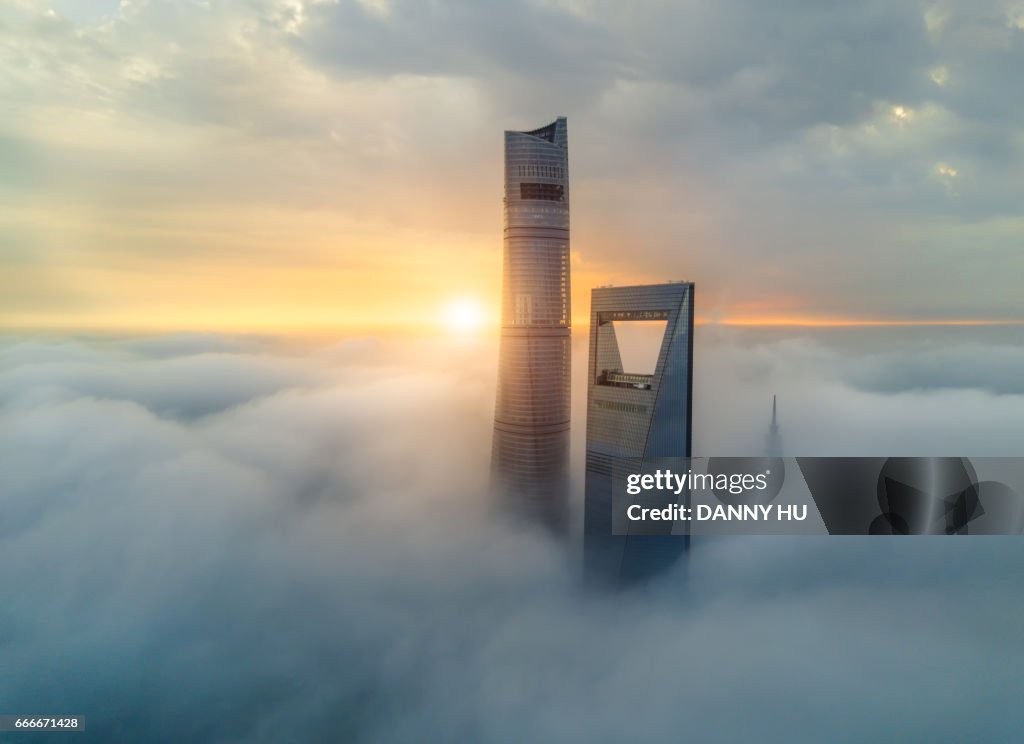 Tower over the fog