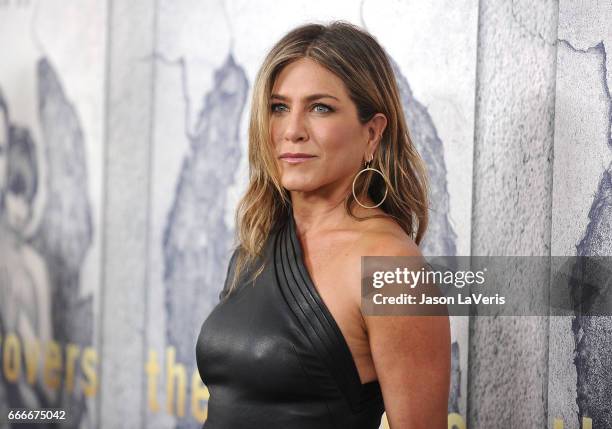 Actress Jennifer Aniston attends the season 3 premiere of "The Leftovers" at Avalon Hollywood on April 4, 2017 in Los Angeles, California.