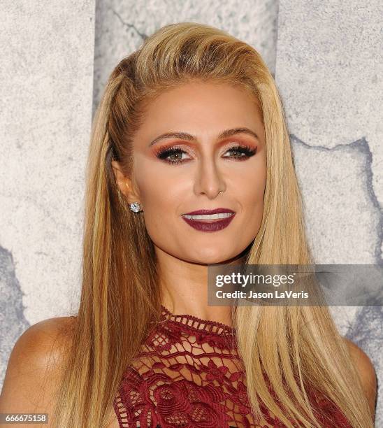 Paris Hilton attends the season 3 premiere of "The Leftovers" at Avalon Hollywood on April 4, 2017 in Los Angeles, California.